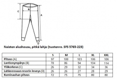 Naisten Alushousut pitkät SFS 5765