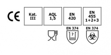 Nitriili SAFE LIGHT koko M valkoinen 100kpl